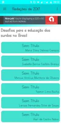 Redações Nota 1000 Enem android App screenshot 5